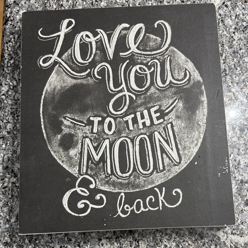 Primitives by Kathy Black and White Moon Wall Art